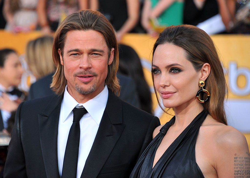 Brad Pitt and Angelina Jolie 