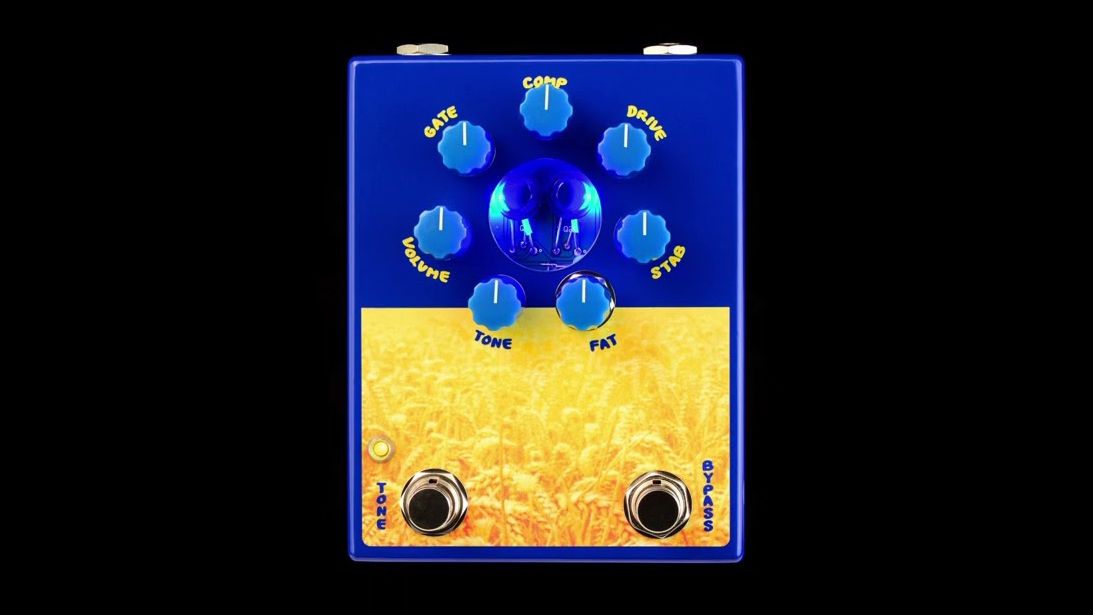 ZVEX Effects Ukraine Flag Fuzz Factory F7