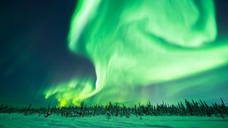 Spectacular auroras over Alaska on Valentine's Day 2023.