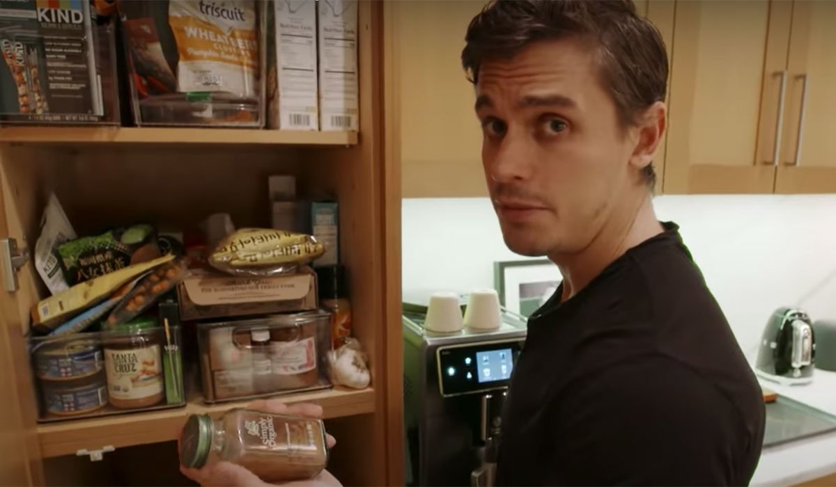 Queer Eye&#039;s Antoni Porwoski going through his pantry.