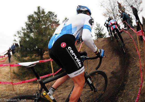 Danny Summerhilll (Garmin Chipotle) approaching a steep climb