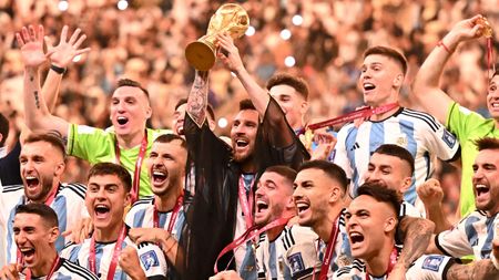 Argentina captain Lionel Messi at the World Cup in Qatar