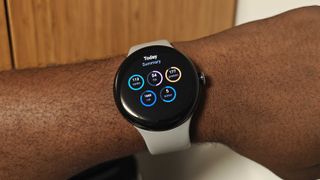 The MyFitnessPal app on the Google Pixel Watch 3