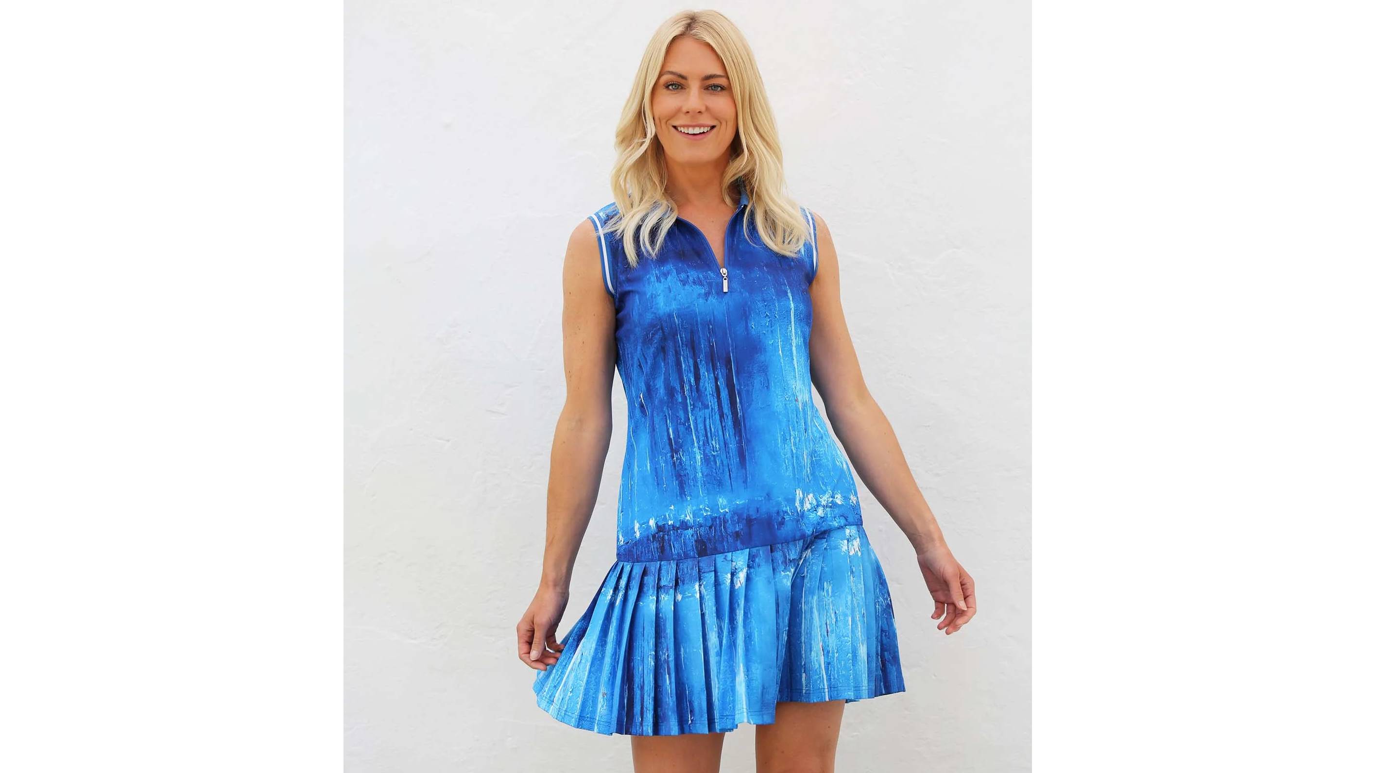 Famara pleated dress