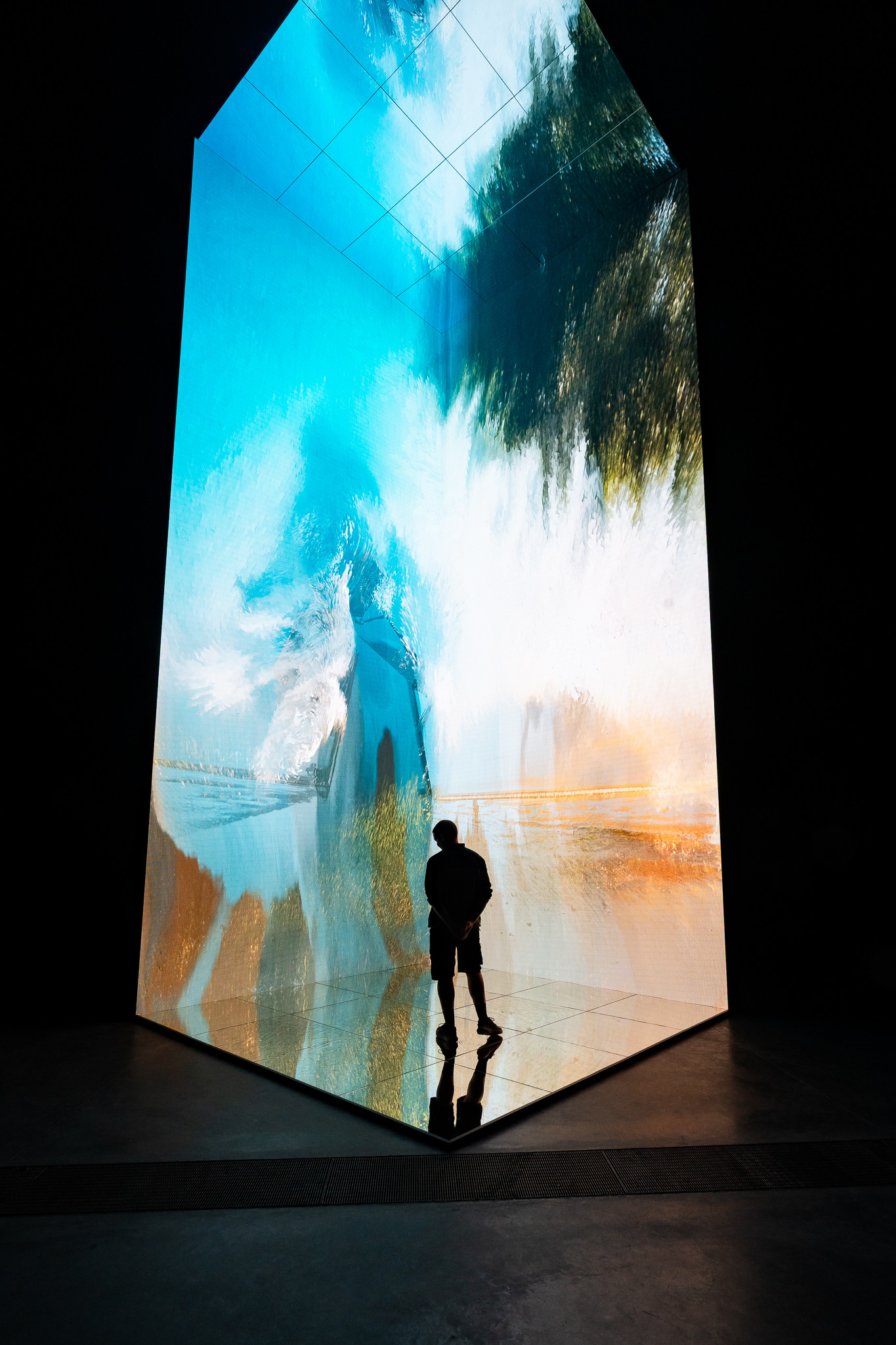 A detail of the Latent City installation