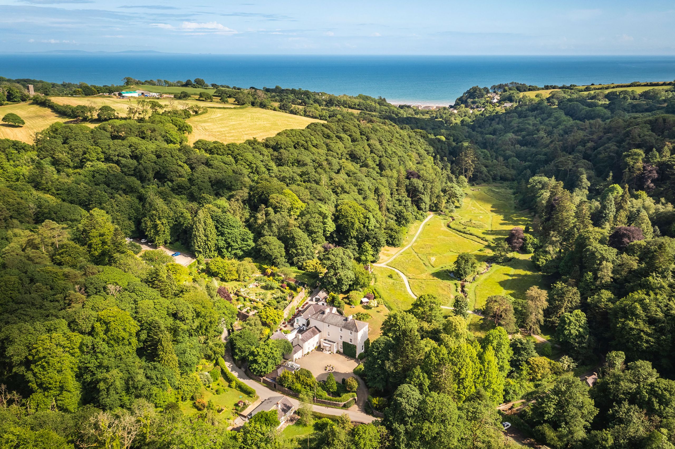 A Georgian lodge tucked away on a 900-acre National Trust estate in one of the most beautiful settings in Pembrokeshire