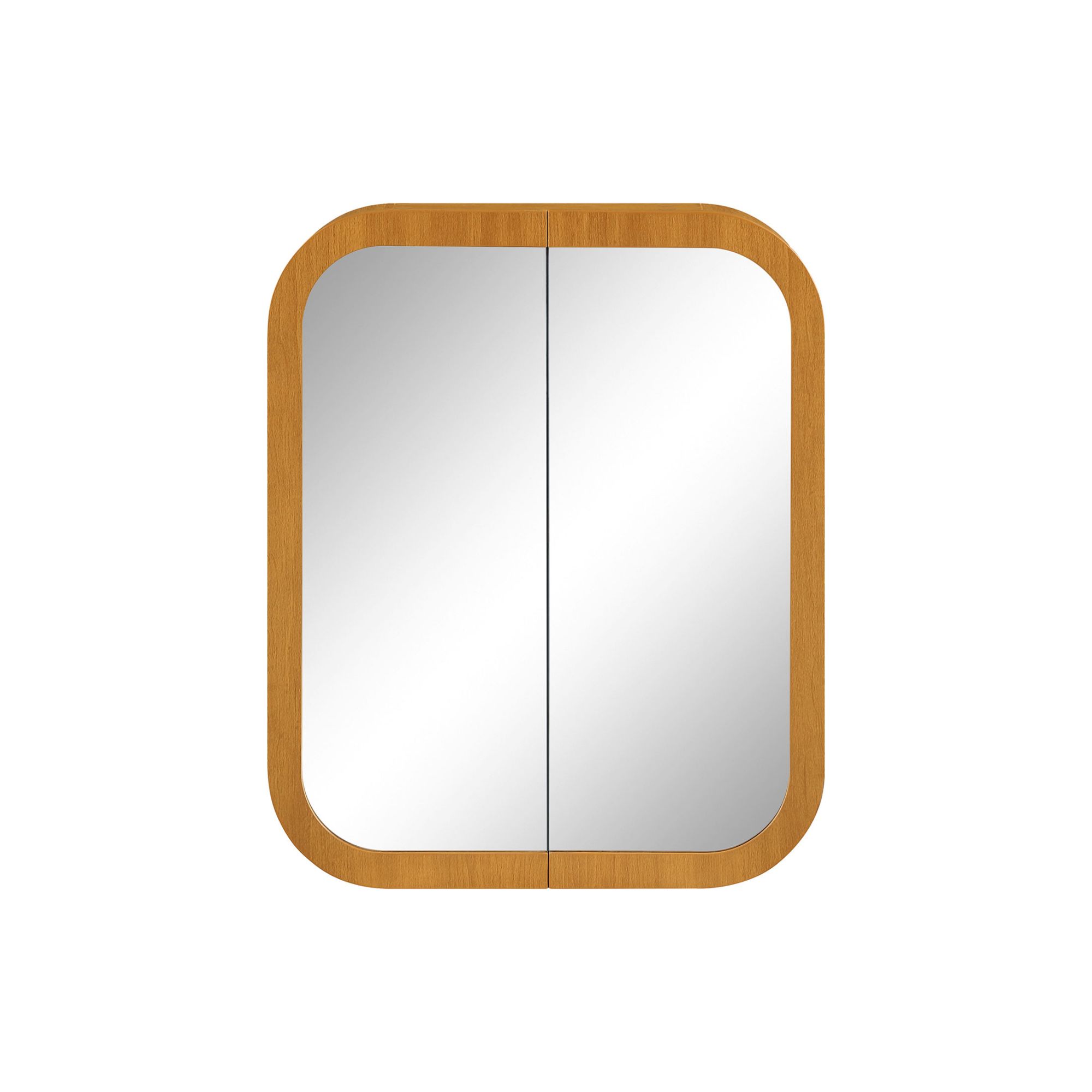 Beautiful Mirrored Medicine Cabinet, Warm Honey