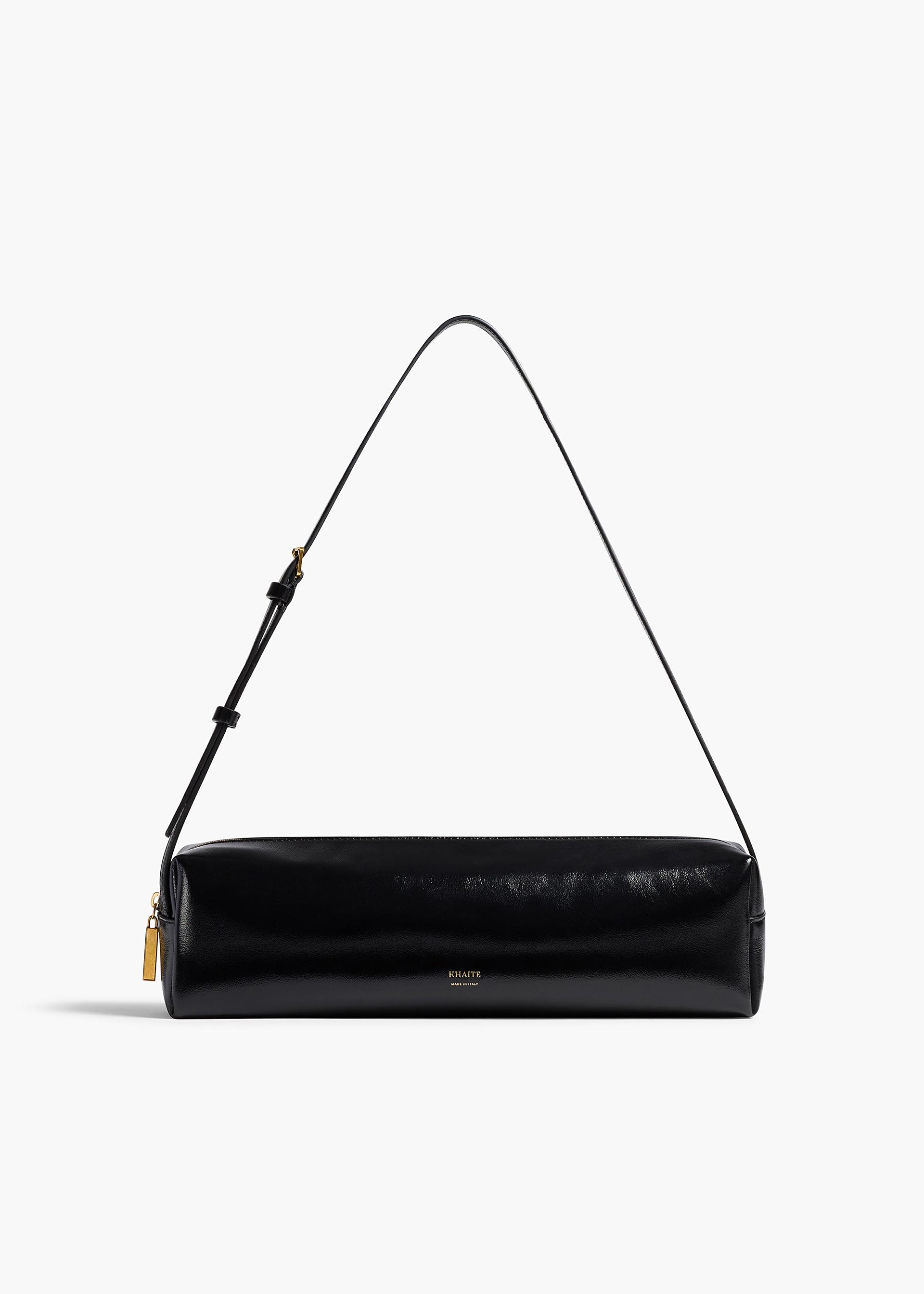 Kye Shoulder Bag in Black Crackle Patent Leather - O/s / Black / 100%calfskin