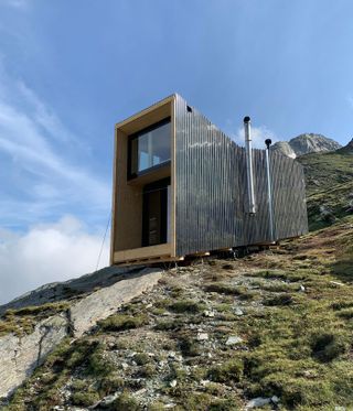 On Mountain Hut, exterior view