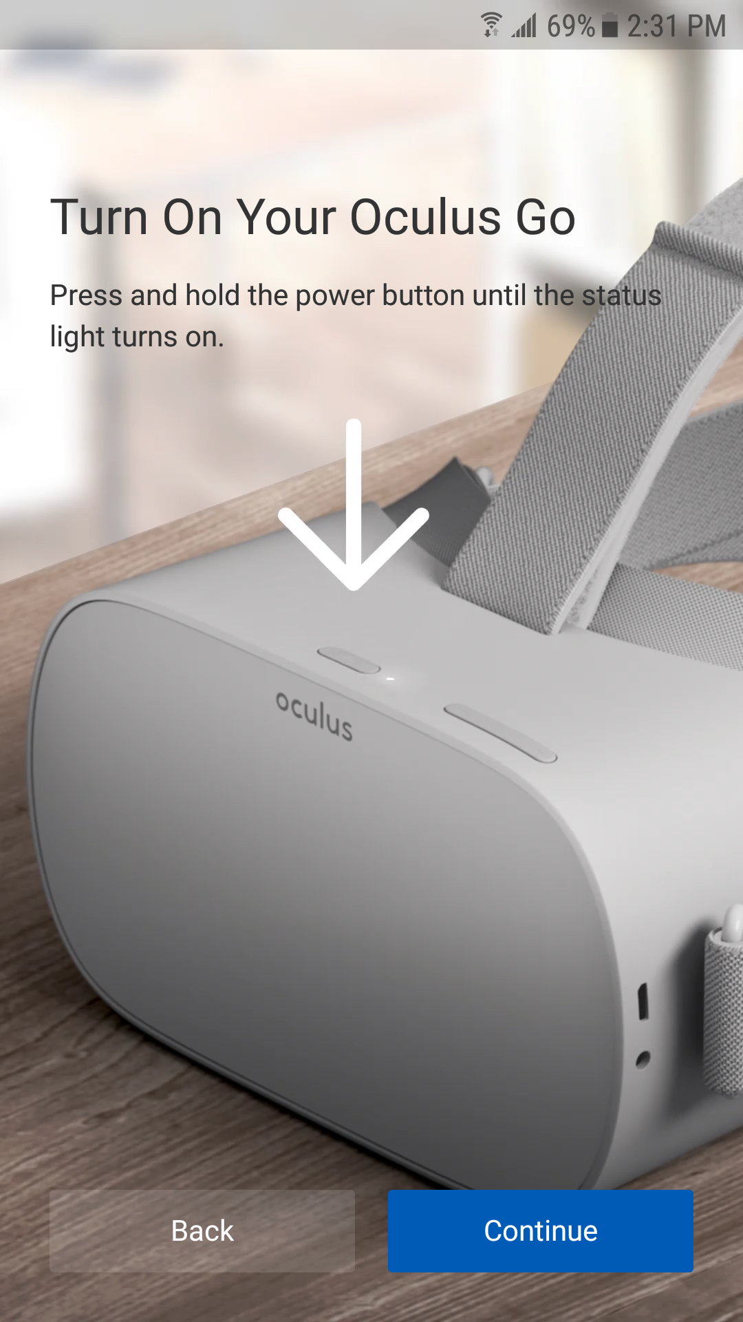 Oculus sale go setup