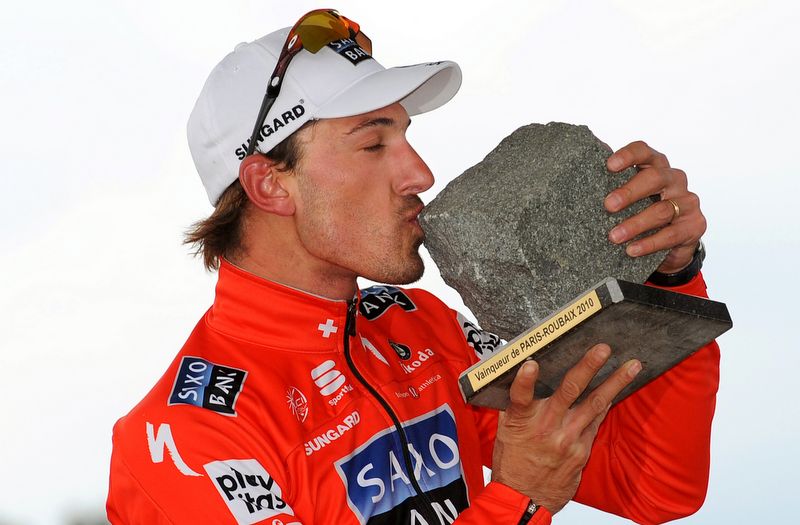 Fabian Cancellara savous his kiss
