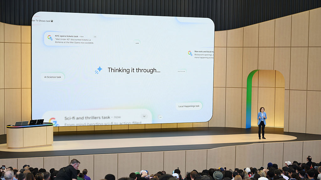 Google's head of search, Liz Reid, during the I/O Developers Conference 2026