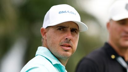 Chase Koepka looks on at the 2023 LIV Golf Miami event