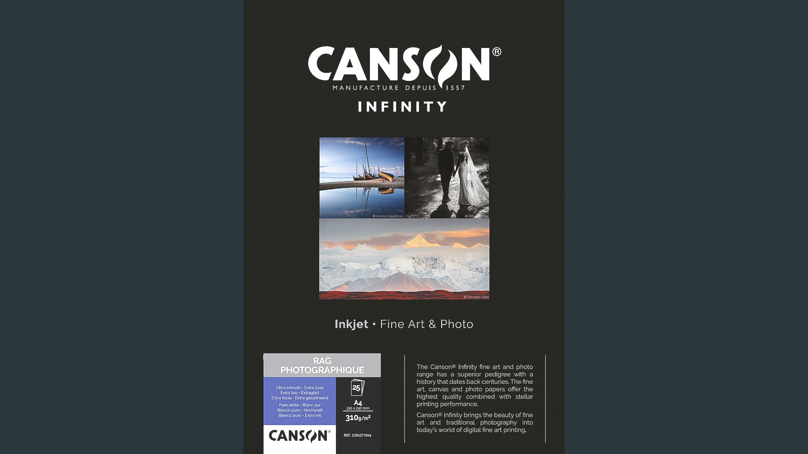 Canson Infinity Rag Photographique 310gsm, one of the best photo papers