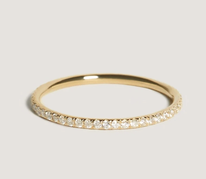 Kinn, Dahlia Pav&amp;eacute; Ring 1.2mm Diamond