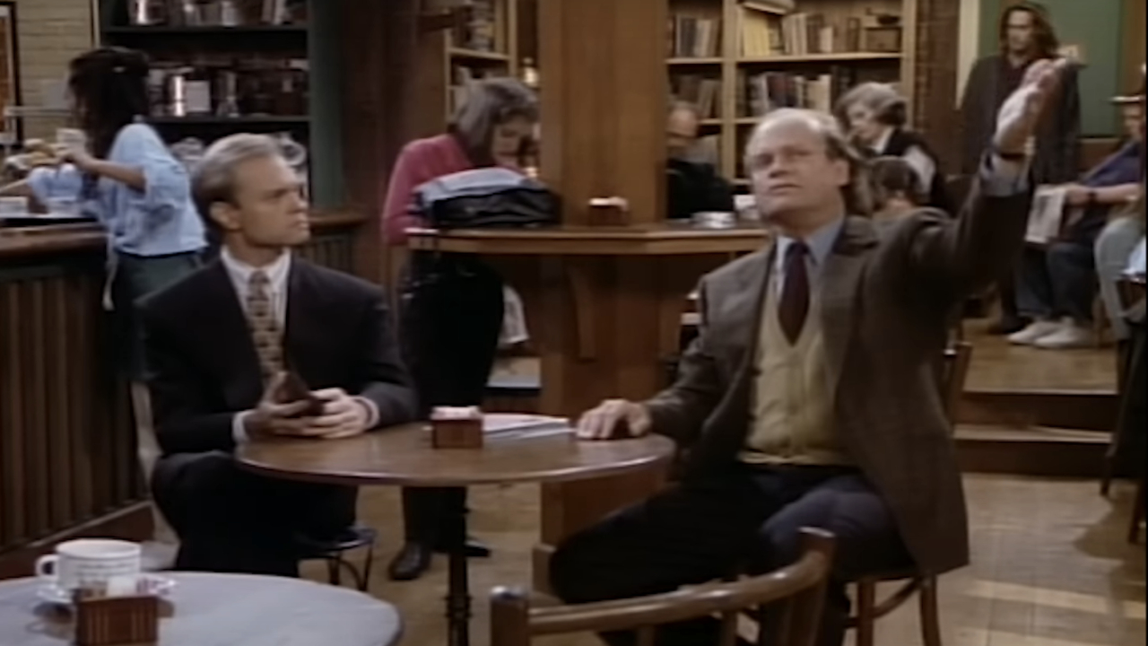 David Hyde Pierce and Kelsey Grammer on Frasier