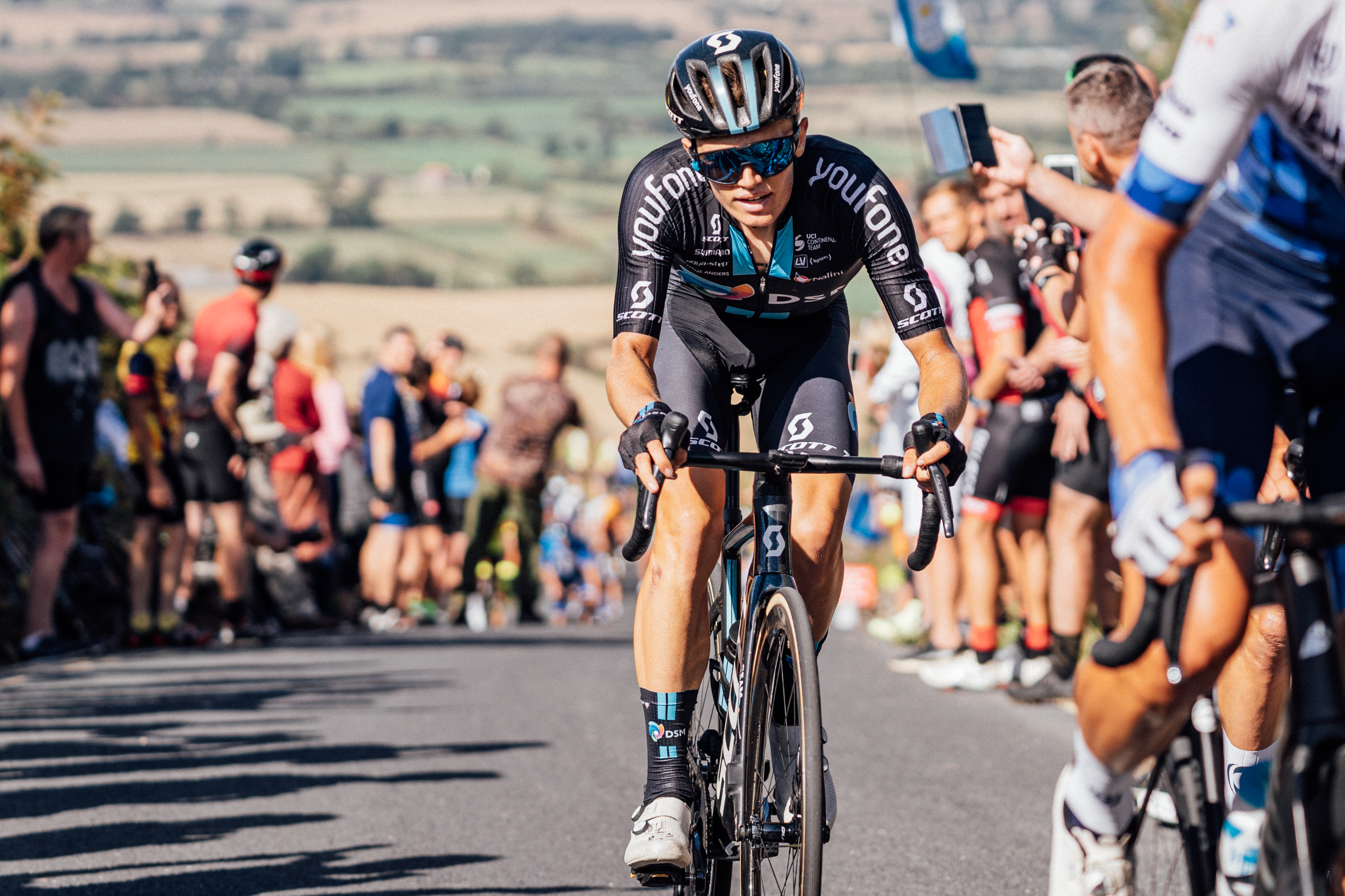 Oscar Onley at the 2022 Tour of Britain