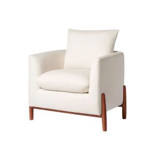 Elroy Accent Chair With Wooden Legs Natural Linen - Threshold™ Designed With Studio Mcgee: Upholstered Reading Chair, Plywood Frame