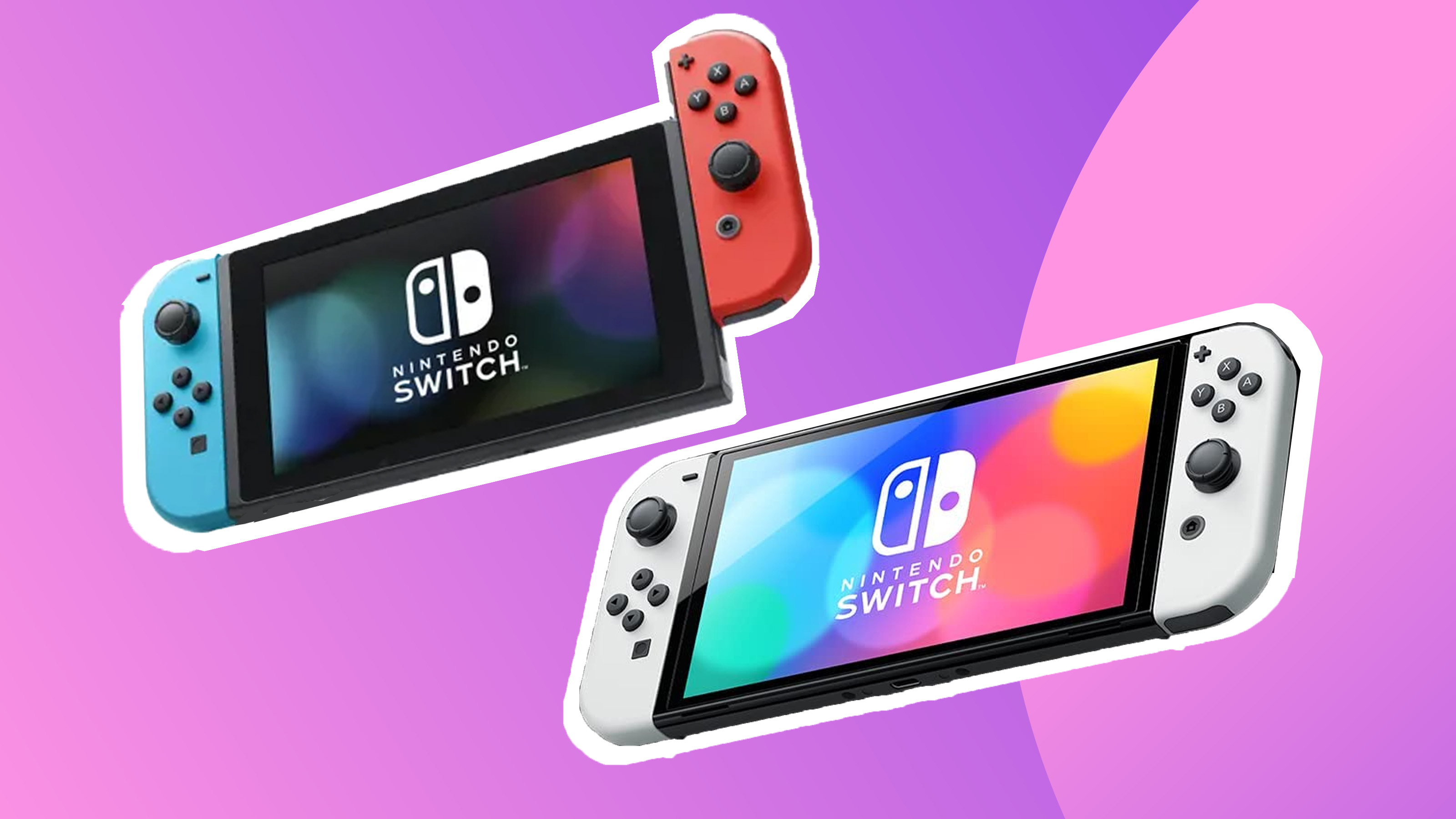 Product shots of the switch and switch oled