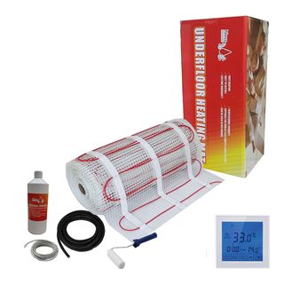 Nassboards Premium Pro Electric Underfloor Heating Mat Kit with accessories