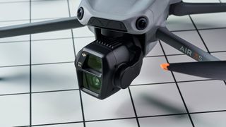 A dark gray DJI Air 3S drone