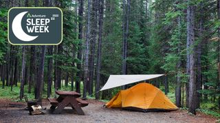 Tarp over a tent