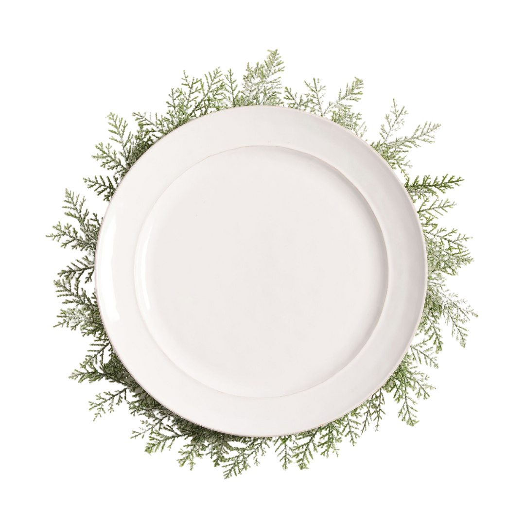 Pottery Barn, Snowy Wreath Chargers 
