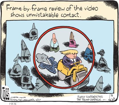 Political cartoon U.S. Trump GOP