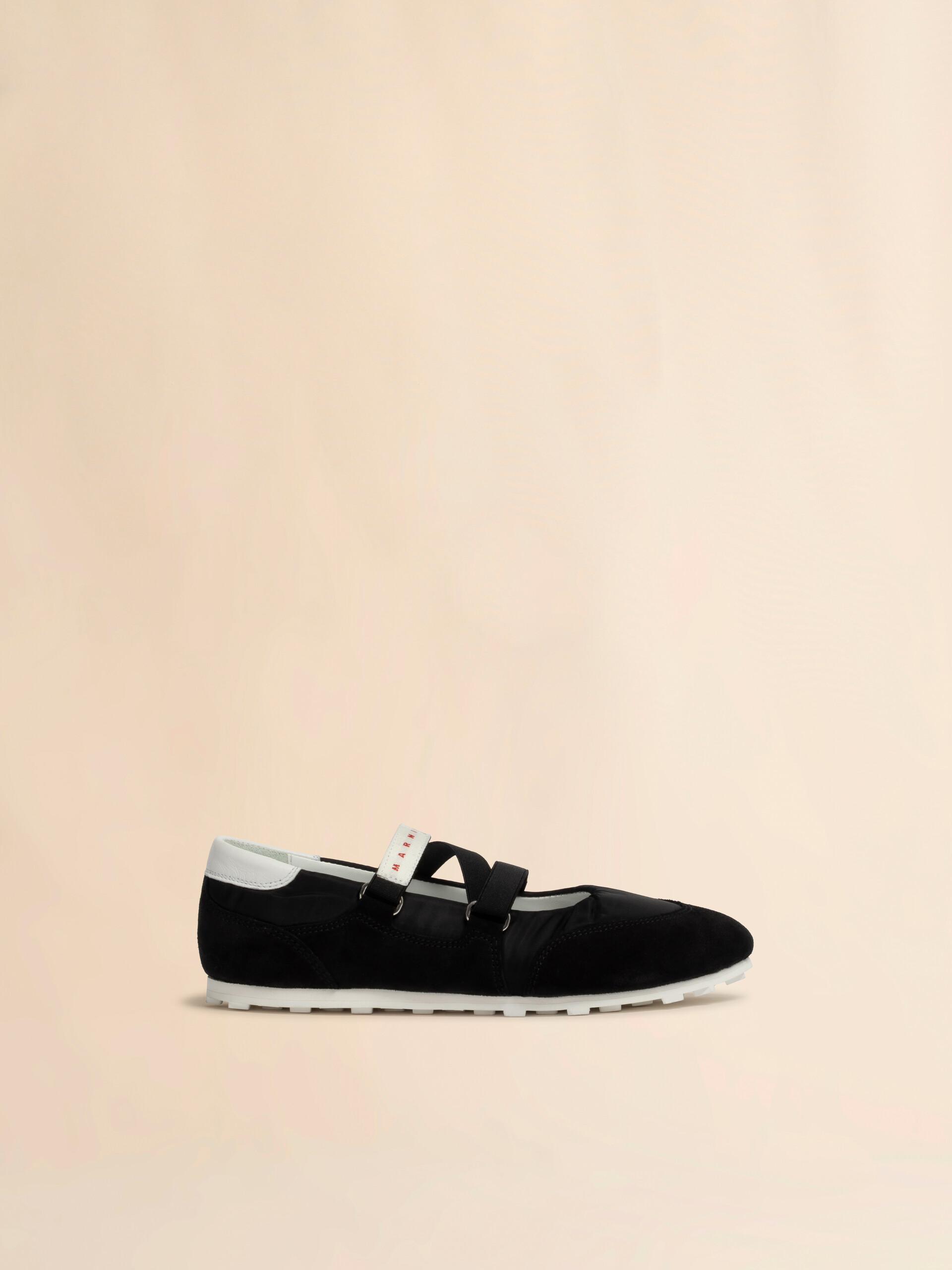 Soccer Retro Black Ballerina Trainers - 5
