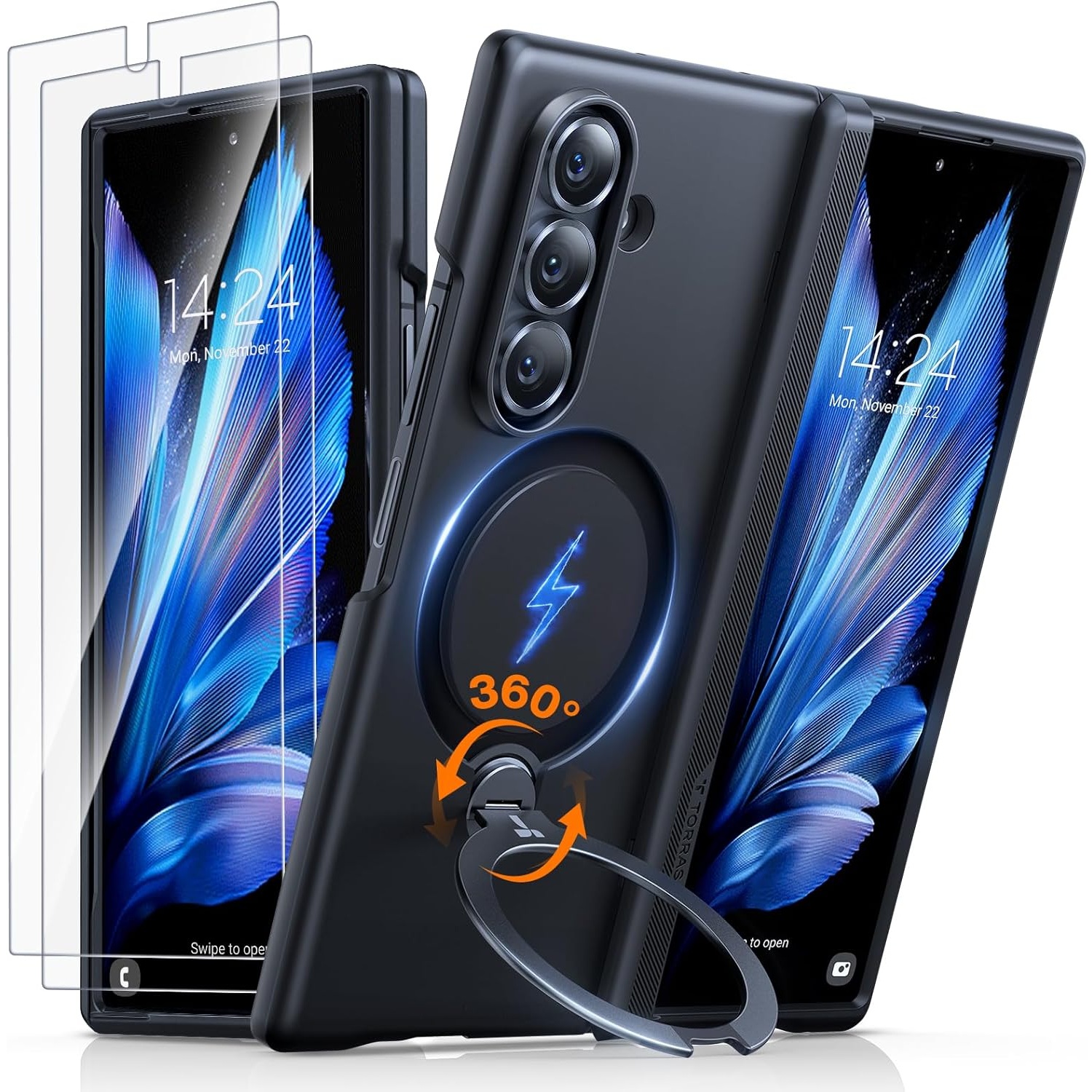 TORRAS 360° Spin Magnetic Stand Galaxy Z Fold 7 Case