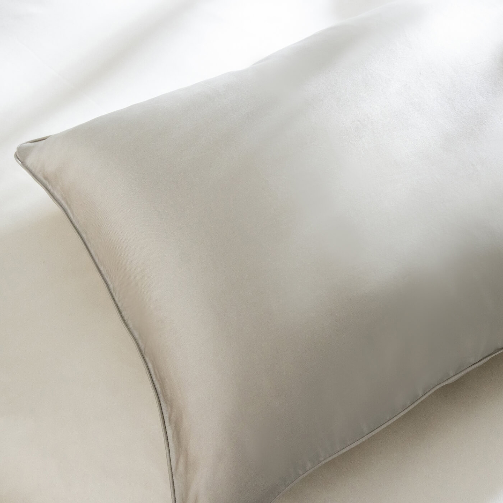 Soak & Sleep Mulberry Silk Pillowcase in silver