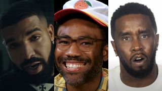 Drake appears in the "Laugh Now Cry Later' video, Donald Glover smiles on Hot Ones and Sean "Diddy" speaks in a promo.