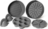 EM 5-Pack Air Fryer Silicone Liners | Was $25 Now $18.99 at Amazon