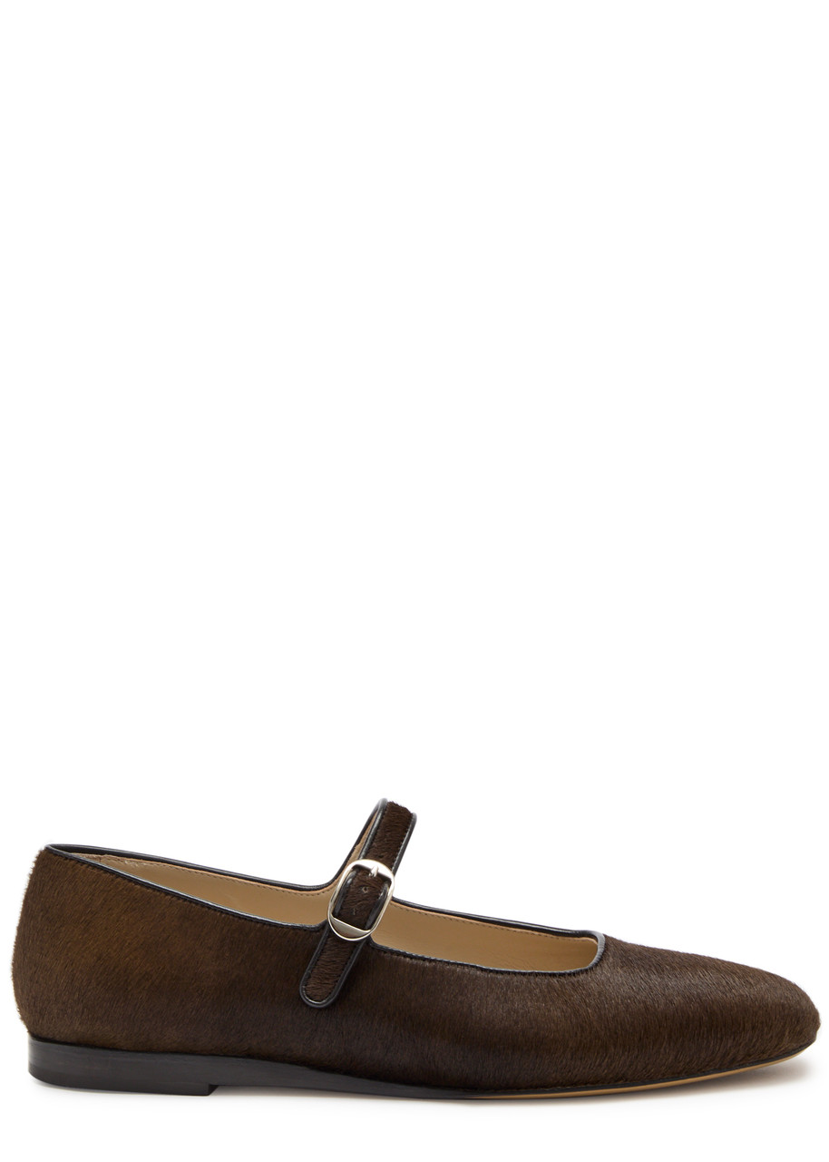 Mary Jane Calf-Hair Flats