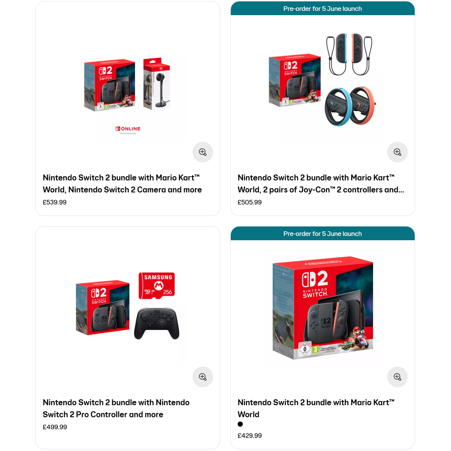 EE Switch 2 pre-orders