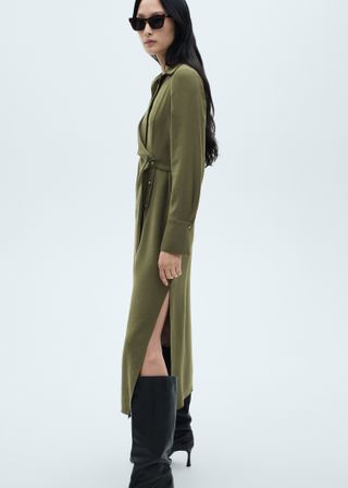 Wrap Shirt Dress - Women | Mango United Kingdom