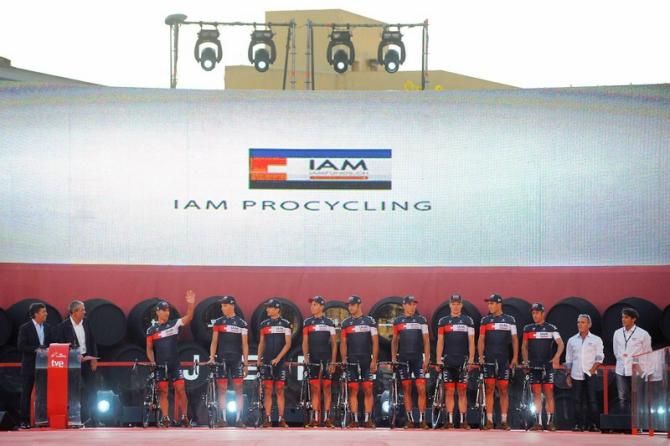 IAM Cycling at the team presentation
