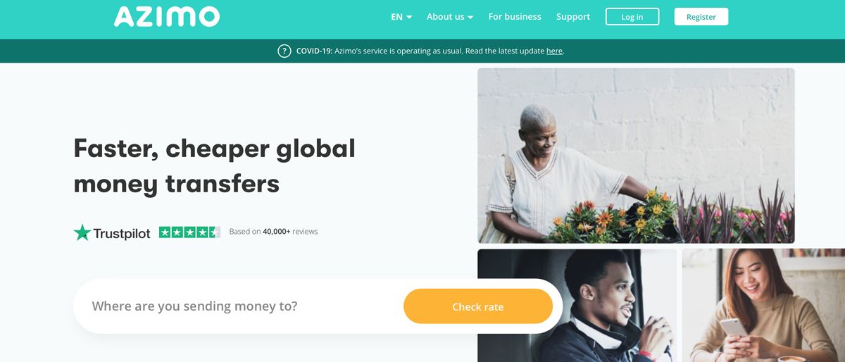 Azimo money transfer