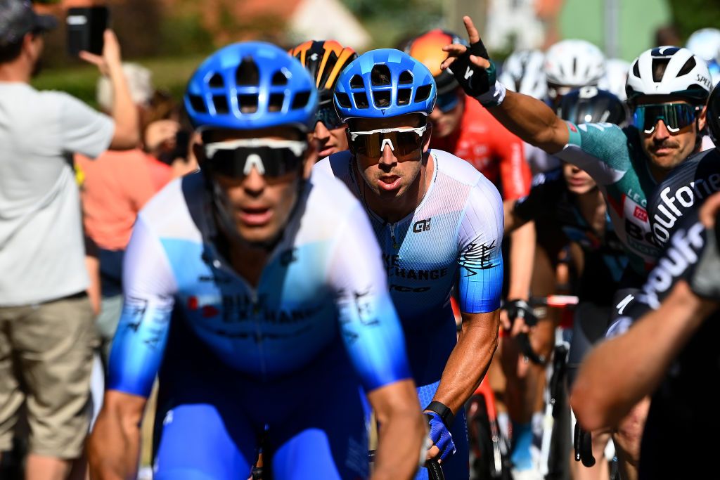 CALAIS FRANCE JULY 05 Dylan Groenewegen of Netherlands and Team BikeExchange Jayco competes during the 109th Tour de France 2022 Stage 4 a 1715km stage from Dunkerque to Calais TDF2022 WorldTour on July 05 2022 in Calais France Photo by Tim de WaeleGetty Images