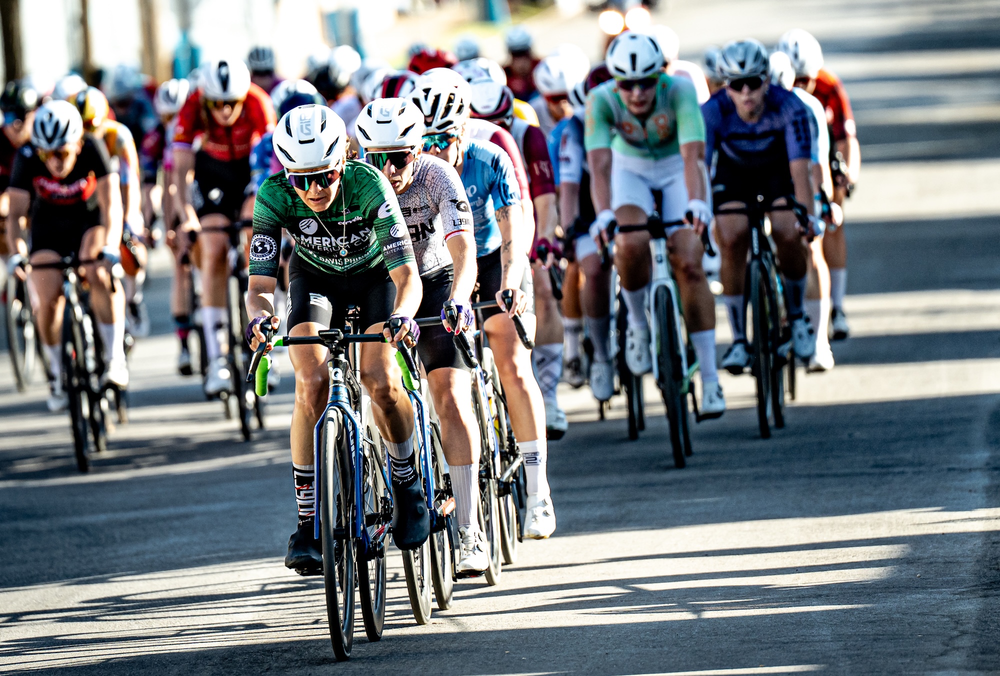 Holly Breck raced in the green sprint leader's jersey at Giro Della Montagna but was surpassed by Claudia Marcks in St. Louis for the classification win