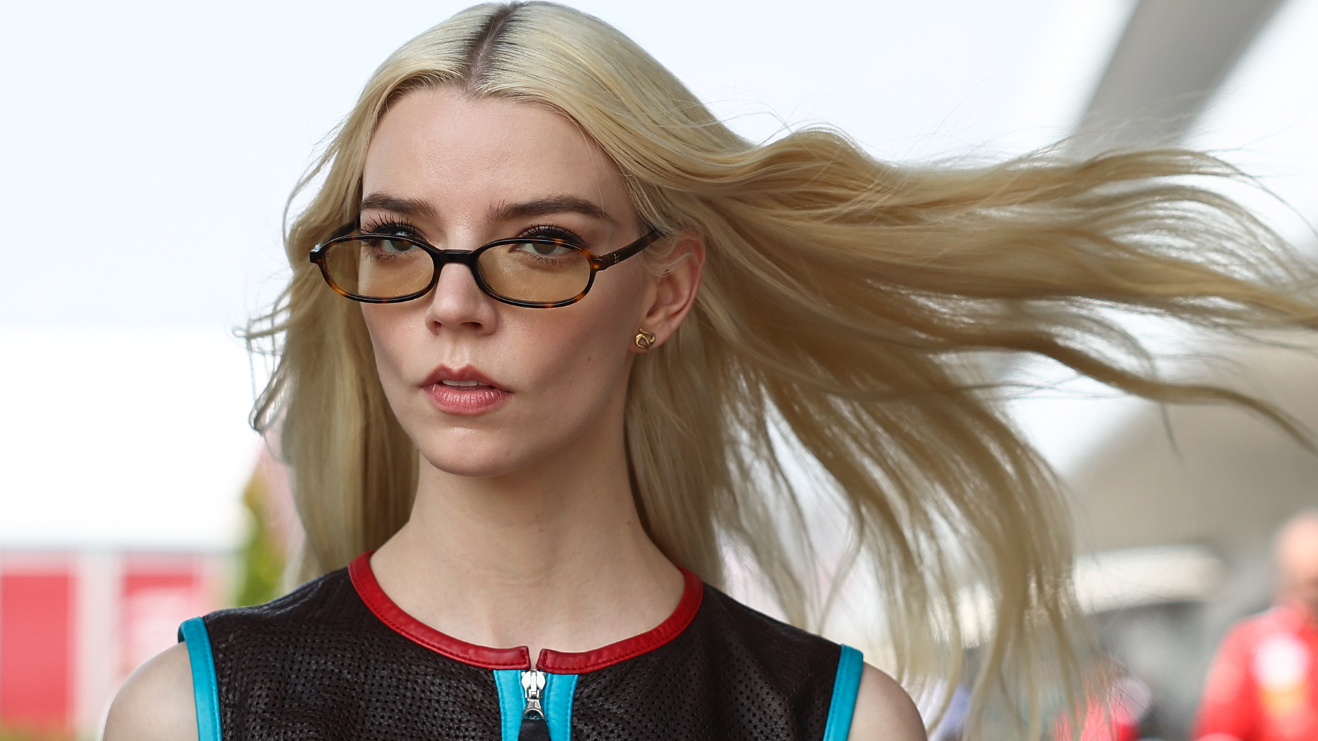 Anya Taylor-Joy Takes the Formula 1 Fashion Lead in a Vintage Corset