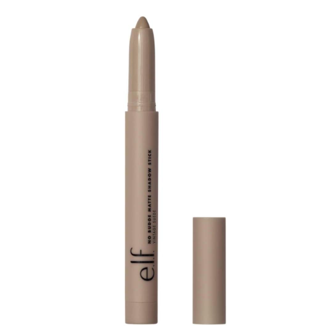 A product shot of the e.l.f. Cosmetics No Budge Matte Eyeshadow Stick, on a white background