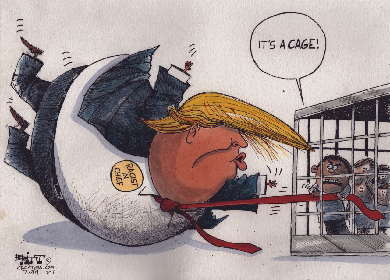 Political&amp;amp;nbsp;Cartoon&amp;amp;nbsp;U.S. Trump Immigrant Families Cage ICE Children