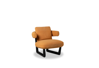 Milan Design Week Baxter Stig armchair in terracotta