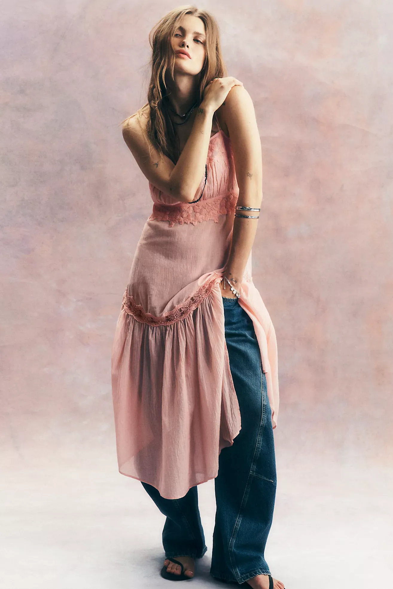 Key to My Heart Midi Slip