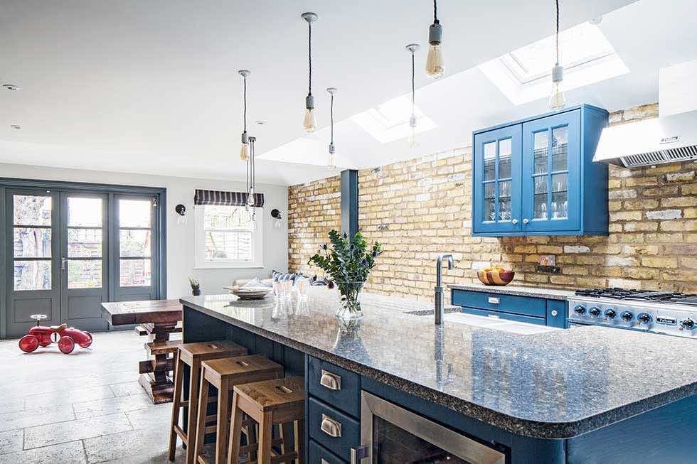Designing an extension: industrial style kitchen extensions in london