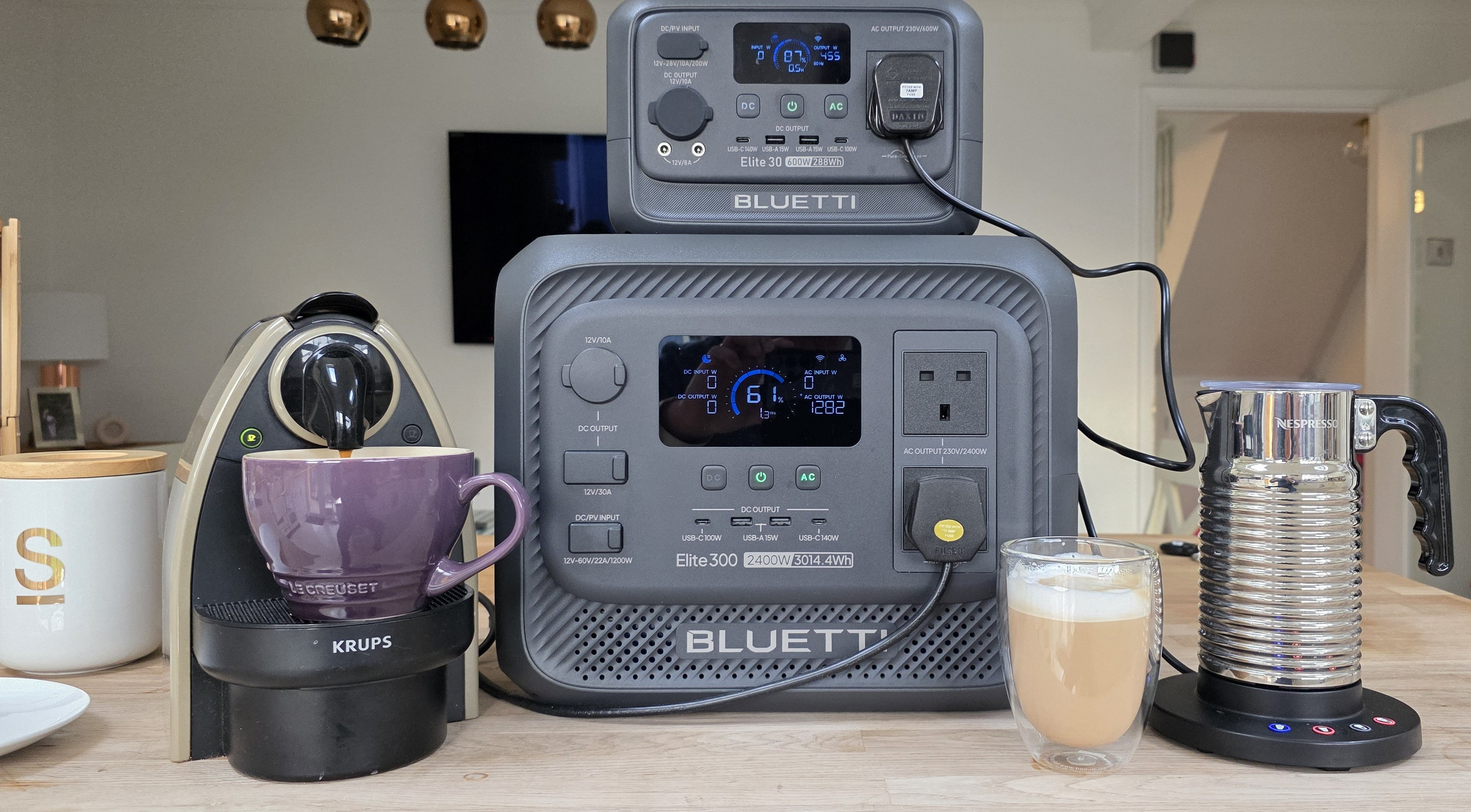 Testing out the Bluetti Elite 300 portable power station in the garden