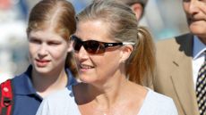 Duchess Sophie wears sunglasses as she attends an Association of Sail Training Organisations sailing day on August 6, 2018