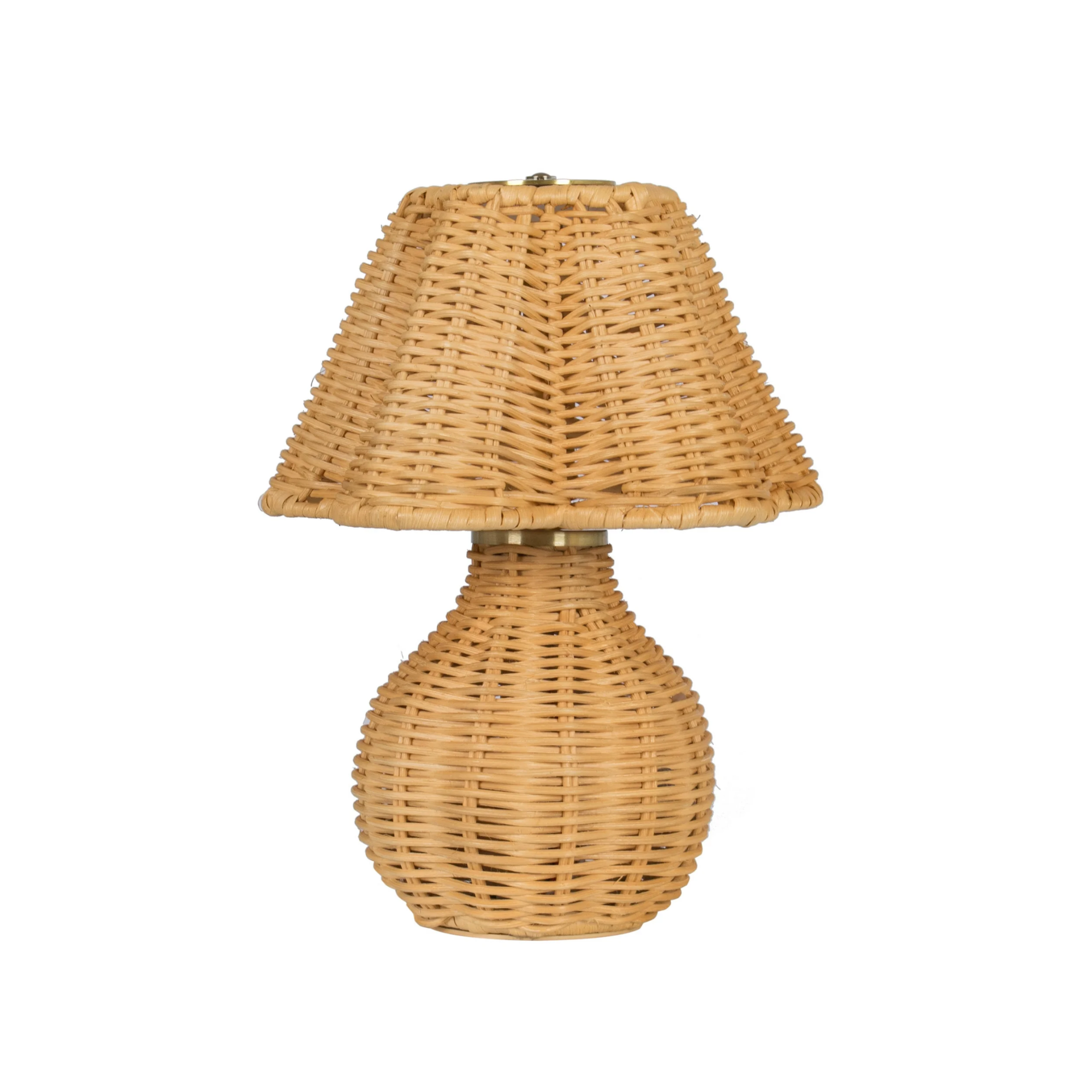 a rattan lamp