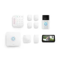 Ring Alarm 8-Piece Kit (2nd Gen) with Ring Video Doorbell (2020 Release) and Echo Show 5 (2nd Gen): $424.98 $244.98
